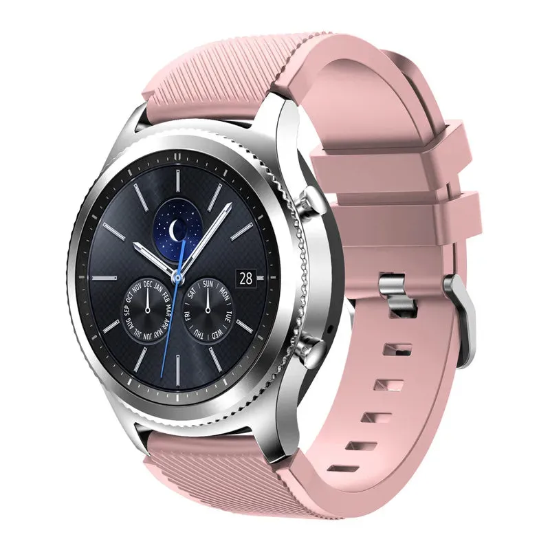 Trendy Silicone 22mm 20mm Strap For Samsung Galaxy Watch