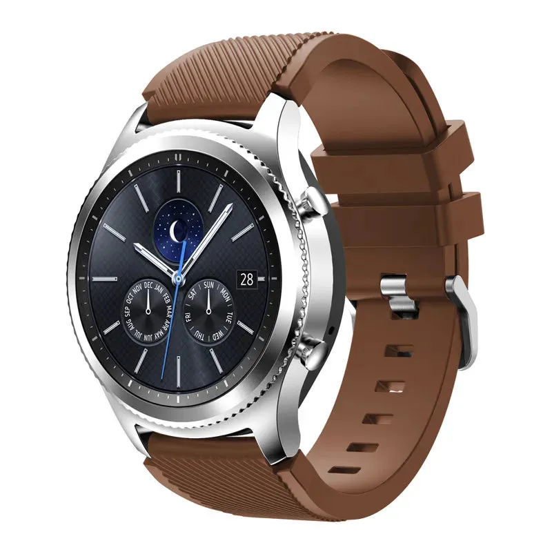 Trendy Silicone 22mm 20mm Strap For Samsung Galaxy Watch