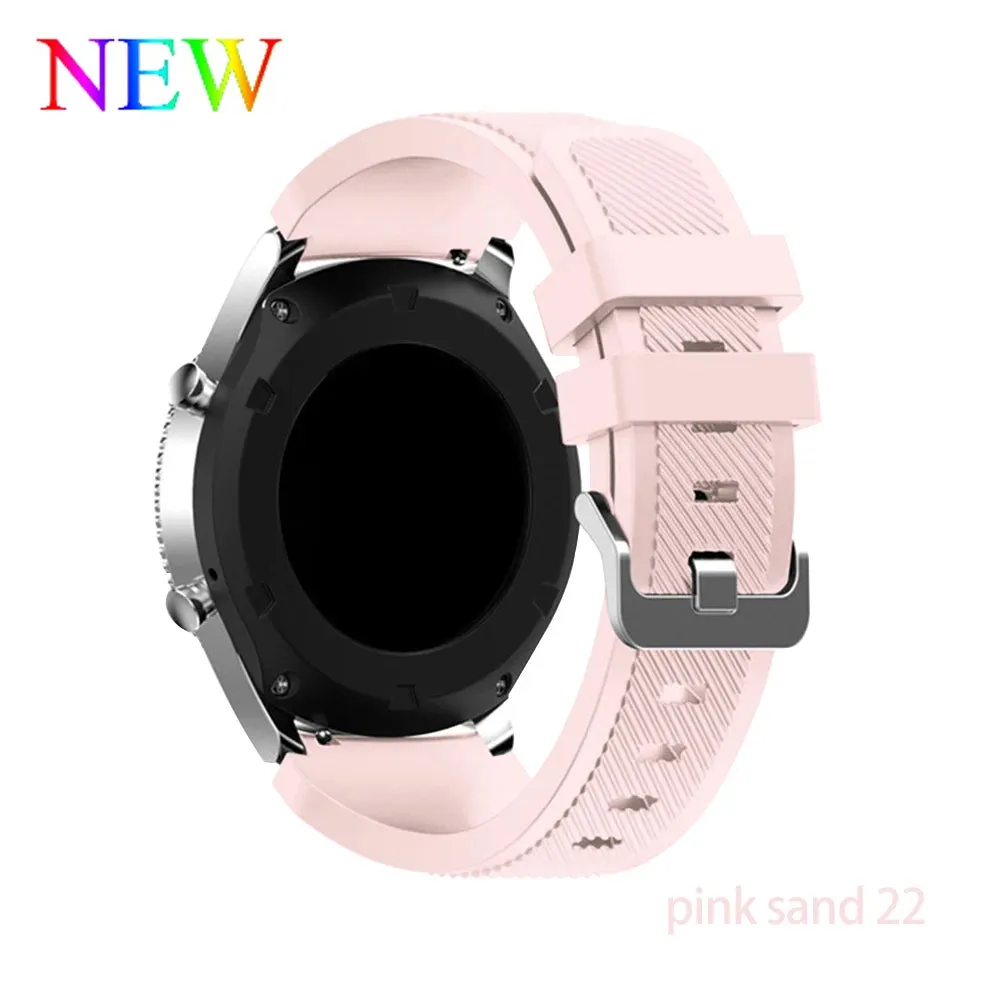 Trendy Silicone 22mm 20mm Strap For Samsung Galaxy Watch