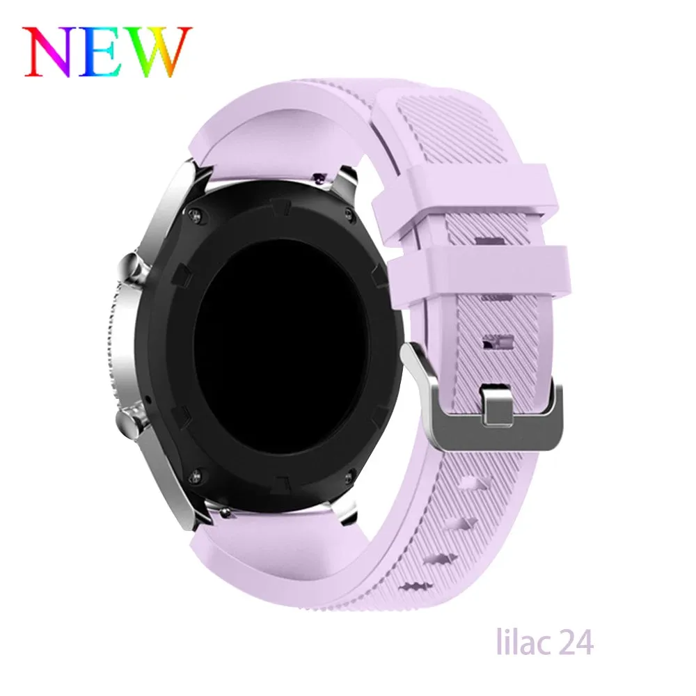 Trendy Silicone 22mm 20mm Strap For Samsung Galaxy Watch