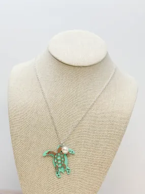 Turtle Charm Pendant Necklace