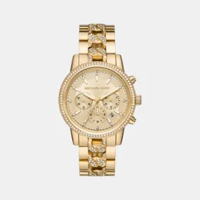 Women's Gold Stainless Steel Chronograph Watch MK6937