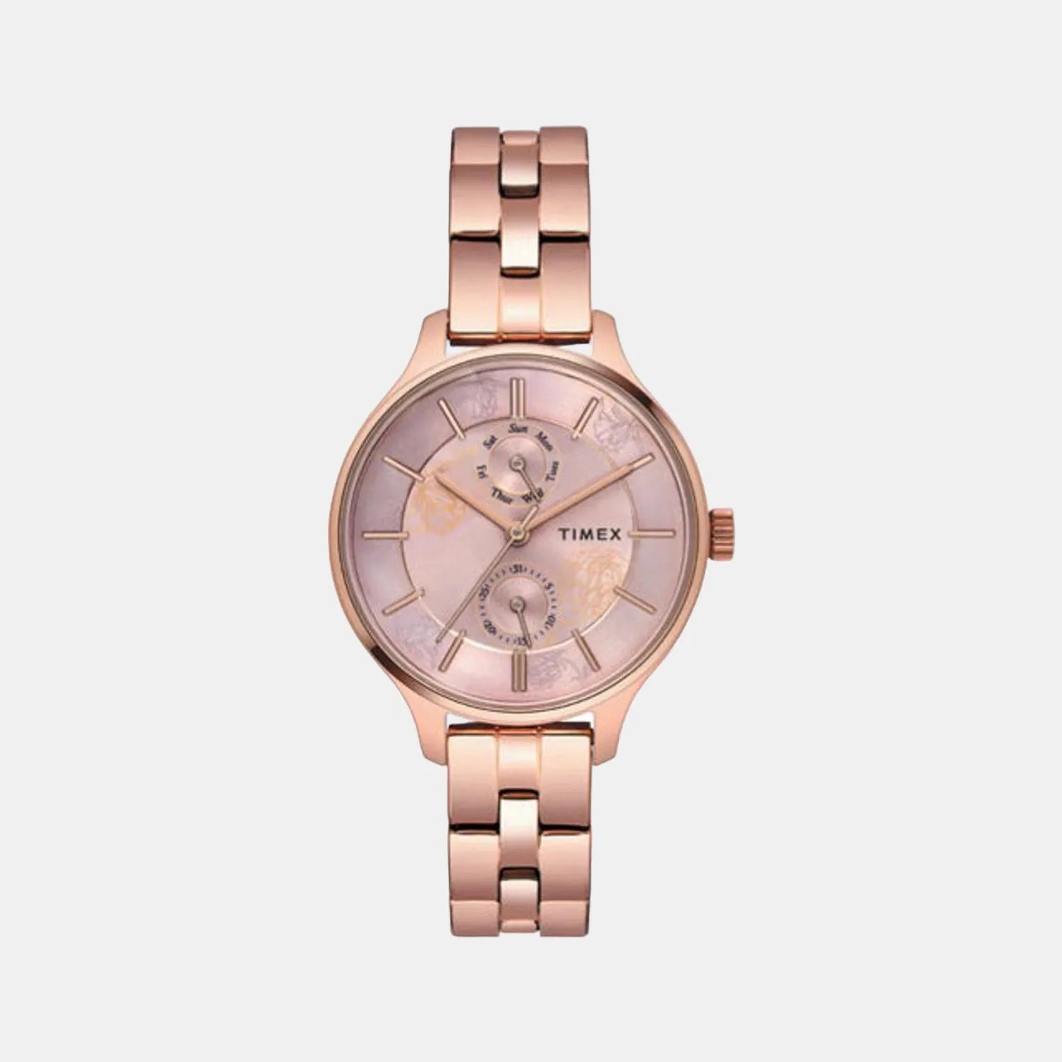 Women's Pink Analog Stainless Steel Watch TWEL14804