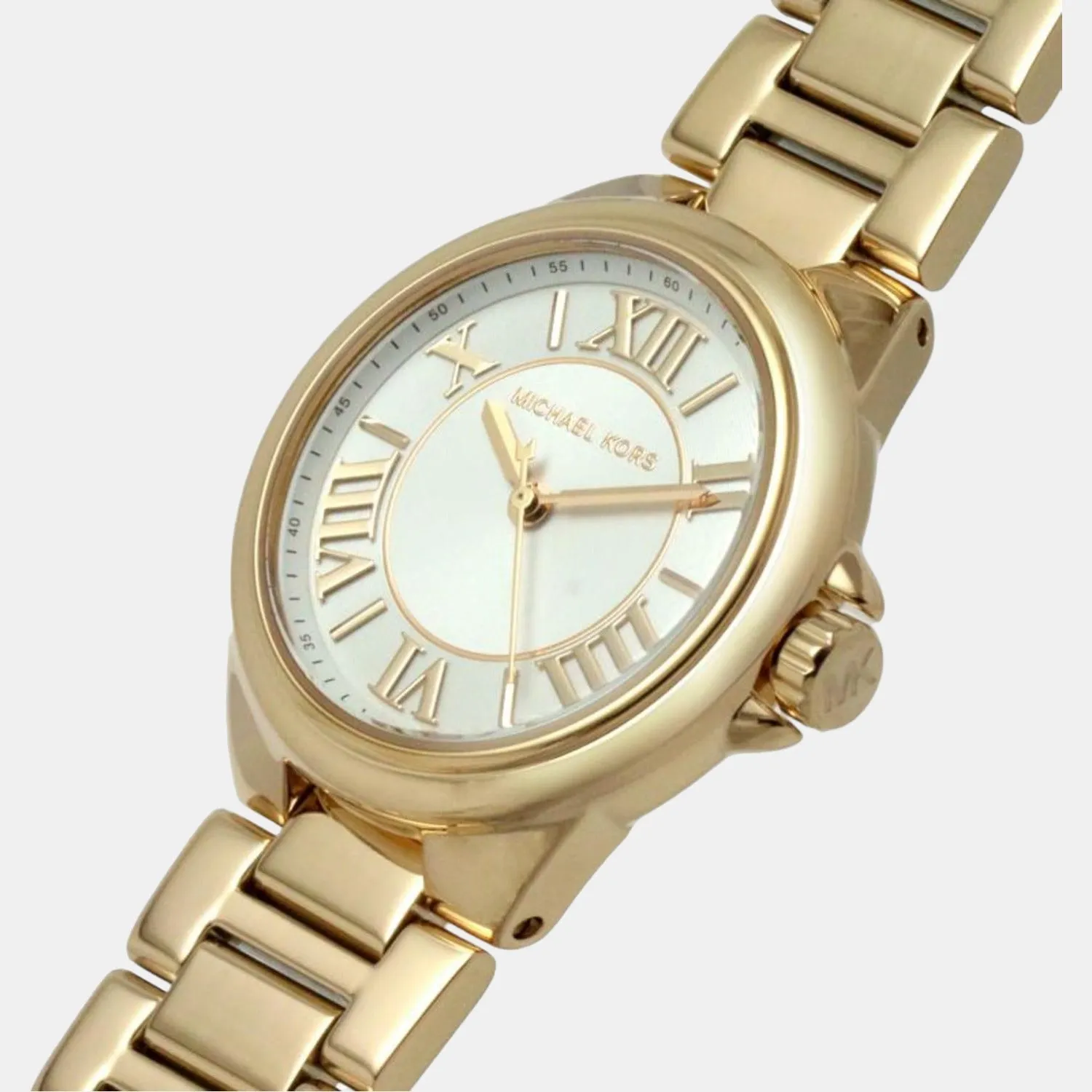 Women's White Analog Stainless Steel Watch MK7255