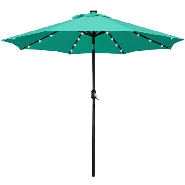 Yaheetech 9FT Solar Powered Patio Umbrella