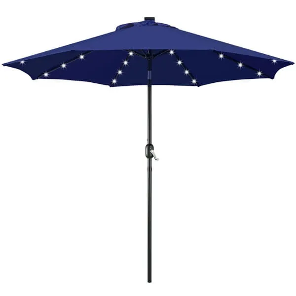 Yaheetech 9FT Solar Powered Patio Umbrella