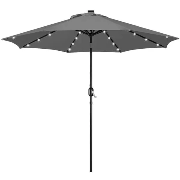 Yaheetech 9FT Solar Powered Patio Umbrella