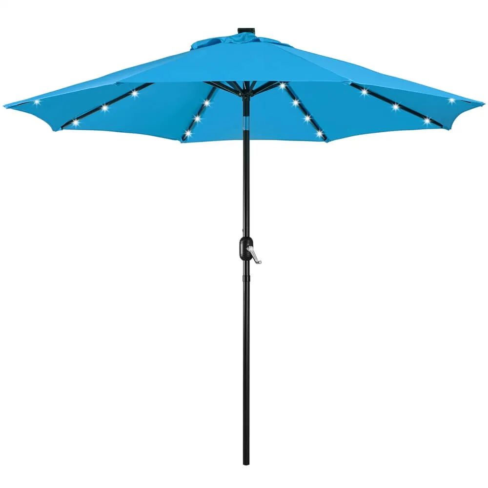 Yaheetech 9FT Solar Powered Patio Umbrella