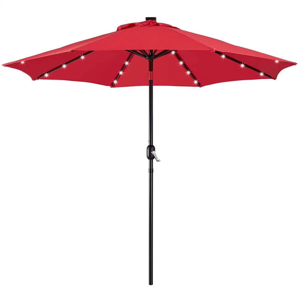 Yaheetech 9FT Solar Powered Patio Umbrella