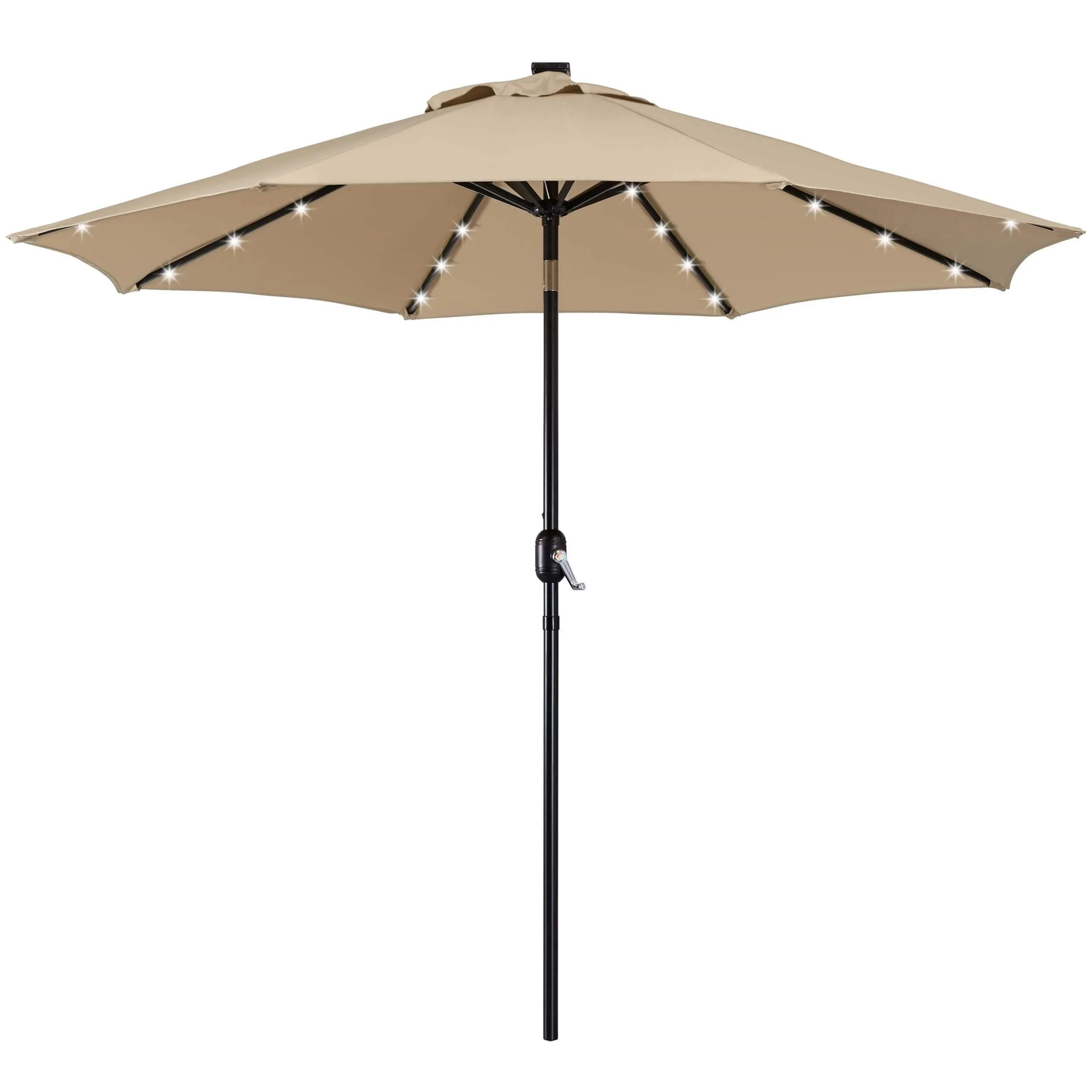 Yaheetech 9FT Solar Powered Patio Umbrella