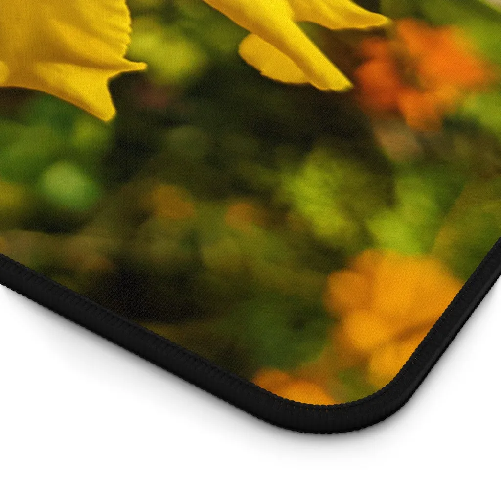 Yellow Flower Desk Mat