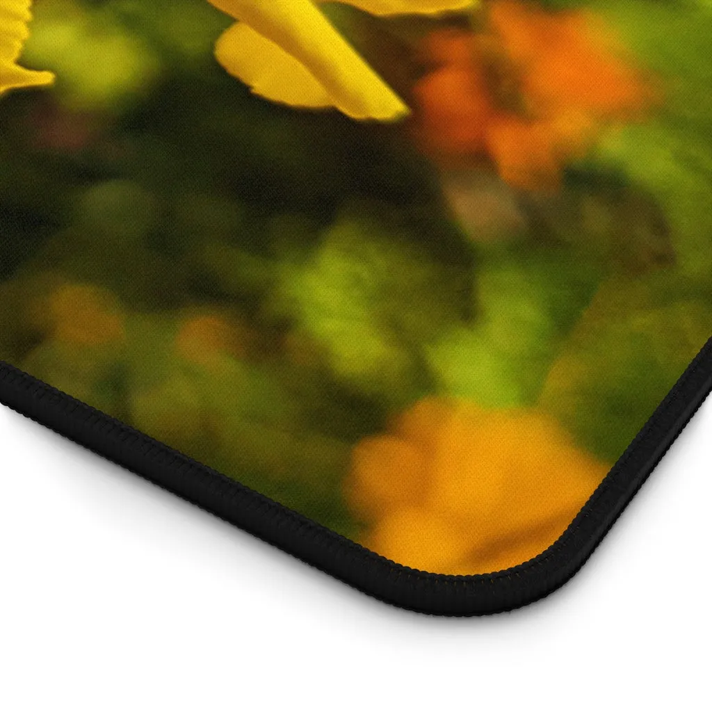 Yellow Flower Desk Mat