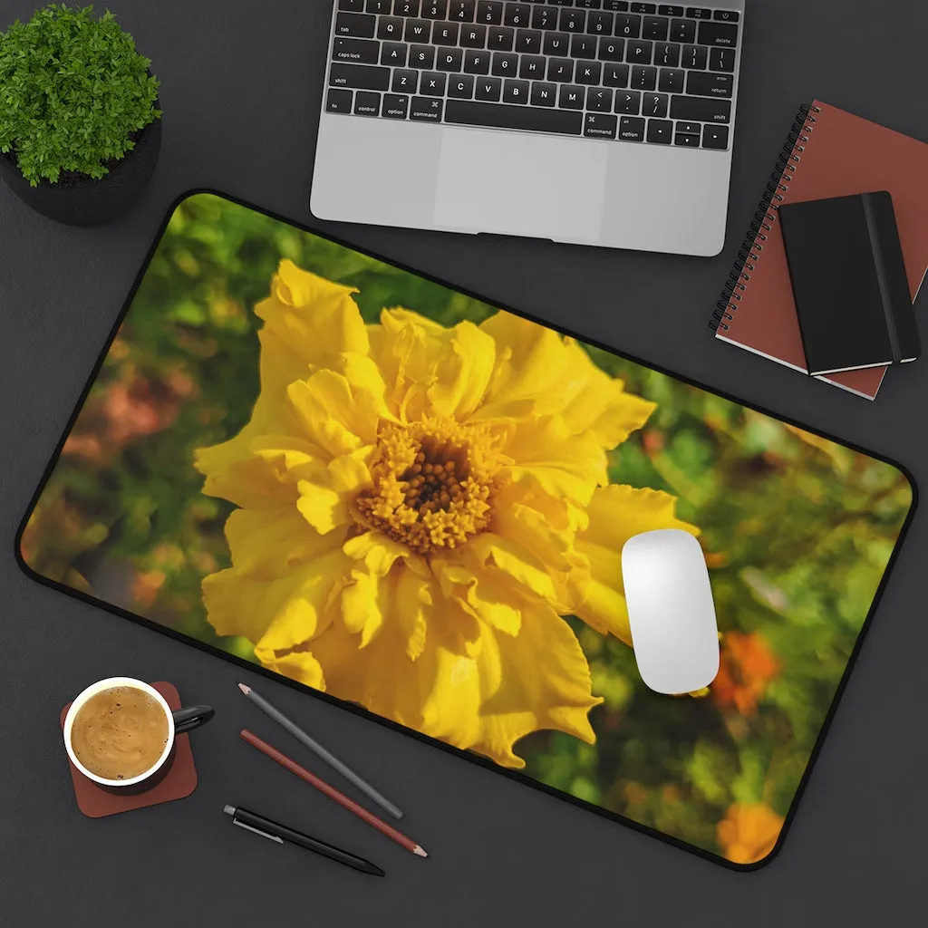 Yellow Flower Desk Mat