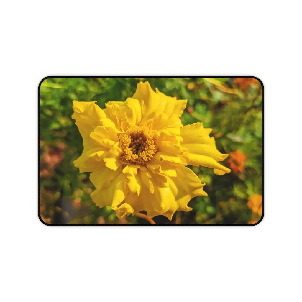 Yellow Flower Desk Mat