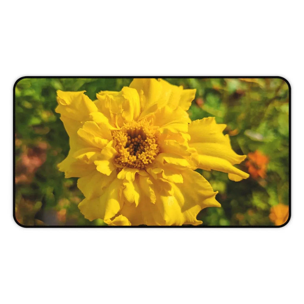 Yellow Flower Desk Mat