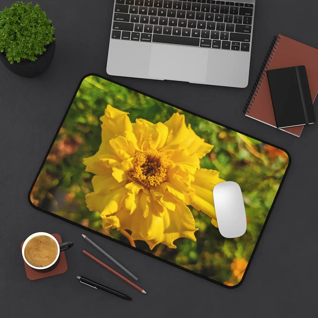 Yellow Flower Desk Mat